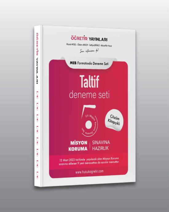 Taltif Misyon Koruma | Deneme Seti