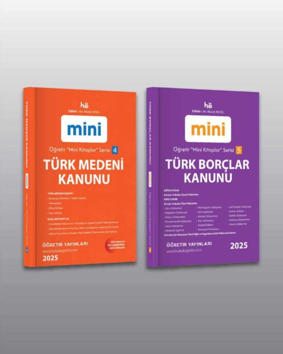 Türk Medeni Kanunu - Türk Borçlar Kanunu | Öğretir Mini Cep Kitapları