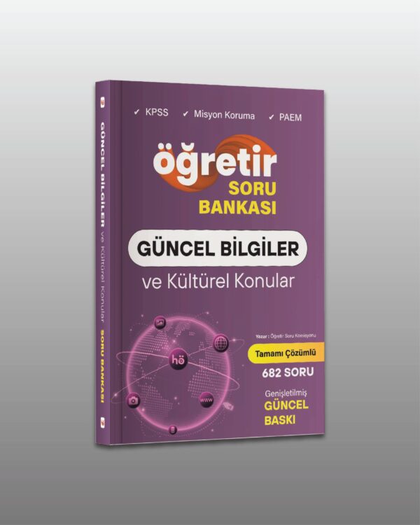Güncel Bilgiler ve Kültürel Konular Soru Bankası Kitabı