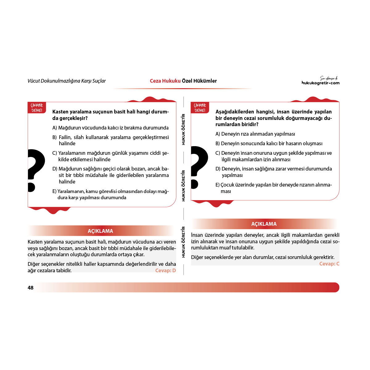 Ceza Hukuku Özel Hükümler Kamp Kitabı + Ceza Hukuku Soru Bankası - Görsel 4