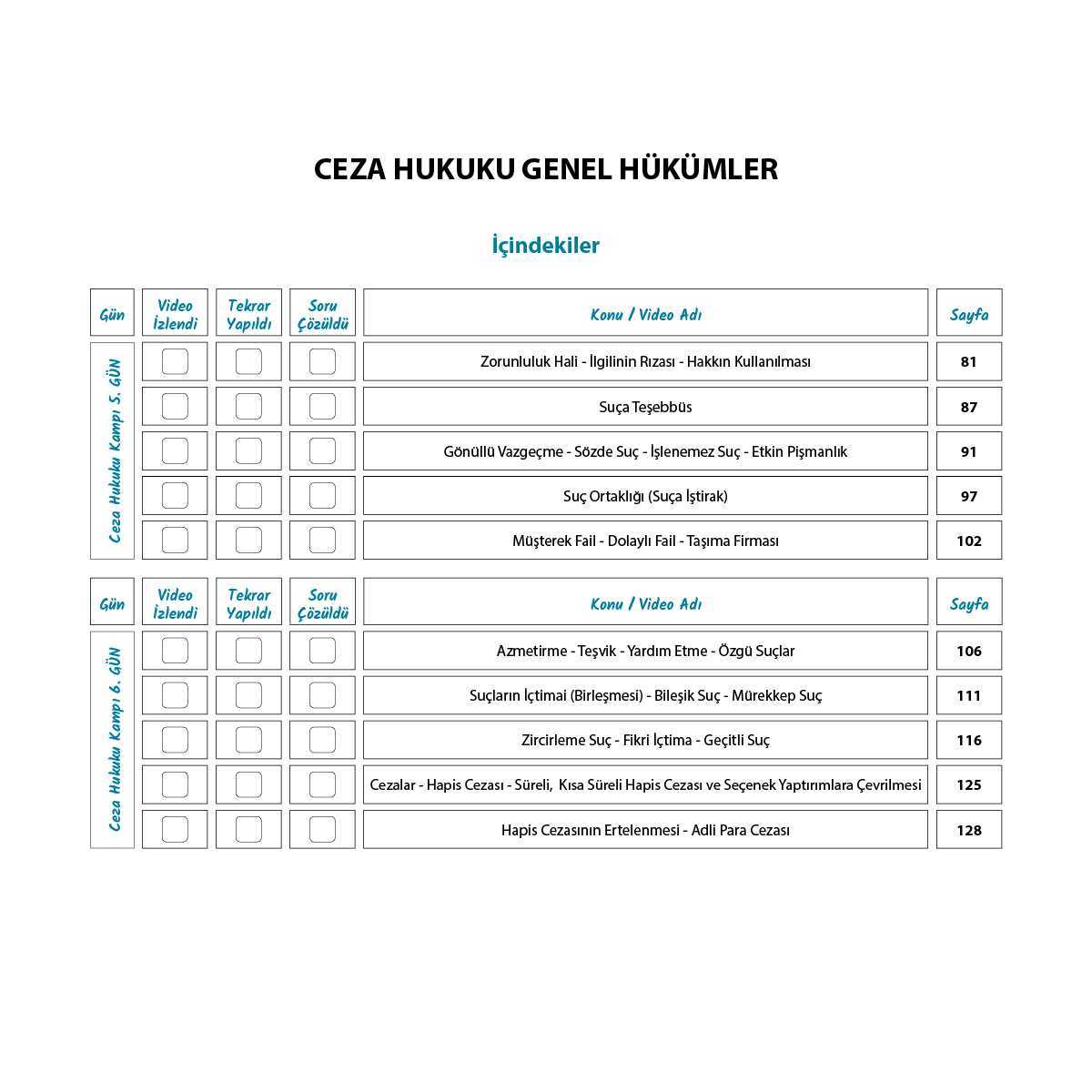 Ceza Hukuku Genel Hükümler - Ceza Hukuku Özel Hükümler - CMK - Görsel 3