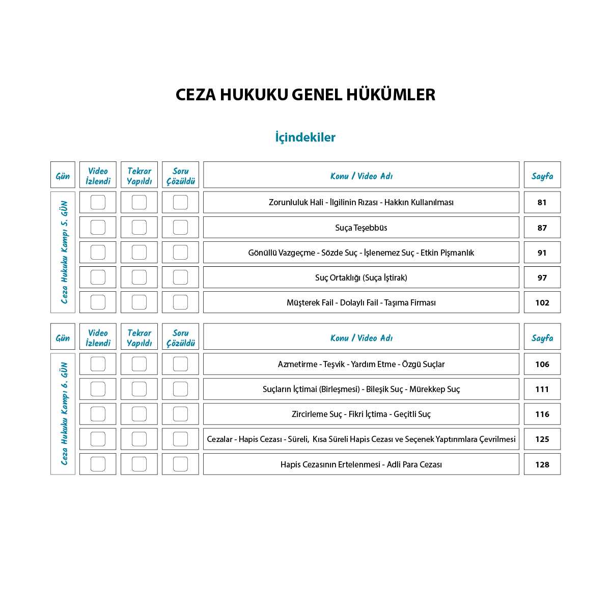 Ceza Hukuku Genel H - CMK | Kamp Kitabı - Görsel 3