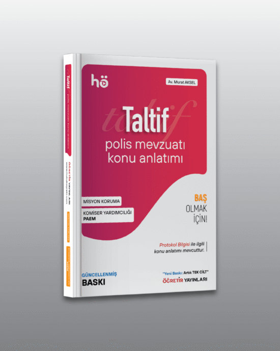 Taltif Polis Mevzuatı | Konu Anlatımı