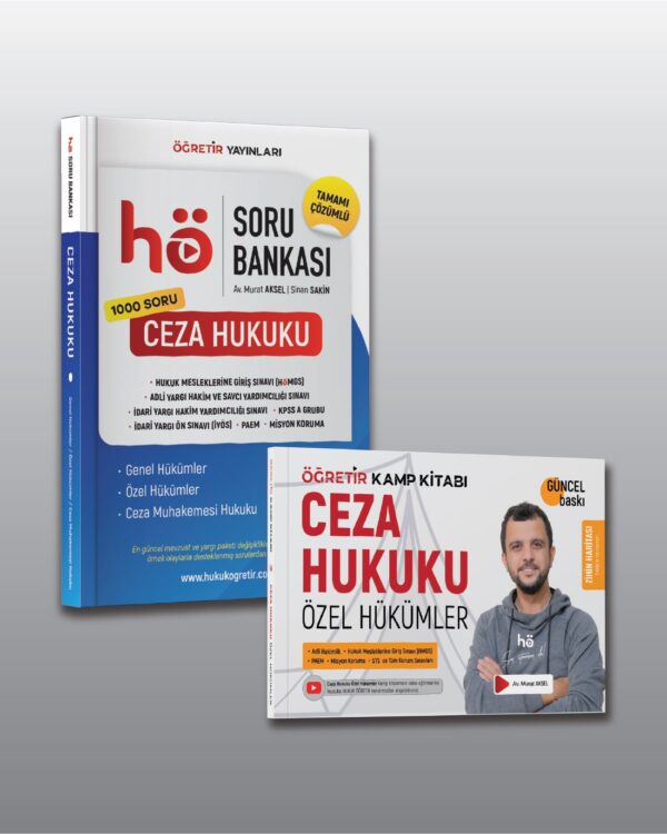 Ceza Hukuku Özel Hükümler Kamp Kitabı +  Ceza Hukuku Soru Bankası Seti