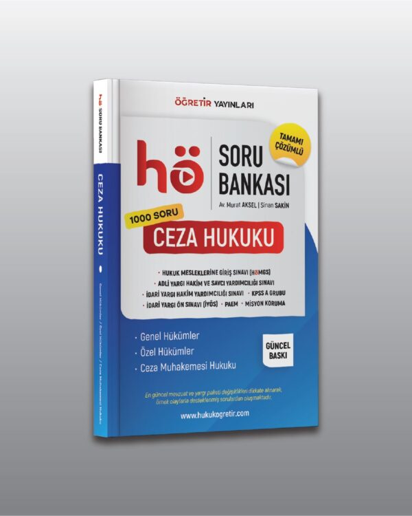 Ceza Hukuku | Soru Bankası