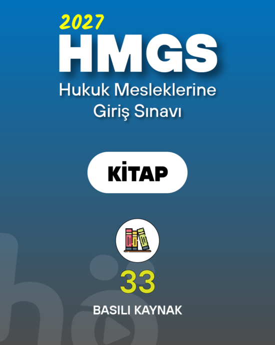 2027 Hukuk Mesleklerine Giriş Sınavı (HMGS) | Kitap Seti