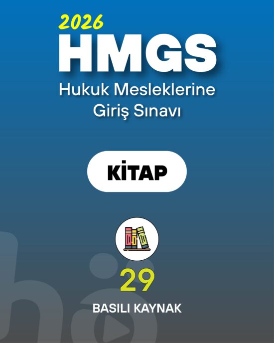 2026 Hukuk Mesleklerine Giriş Sınavı (HMGS) | Kitap Seti