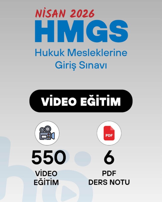 Hukuk Mesleklerine Giriş Sınavı - HMGS | Video Eğitim