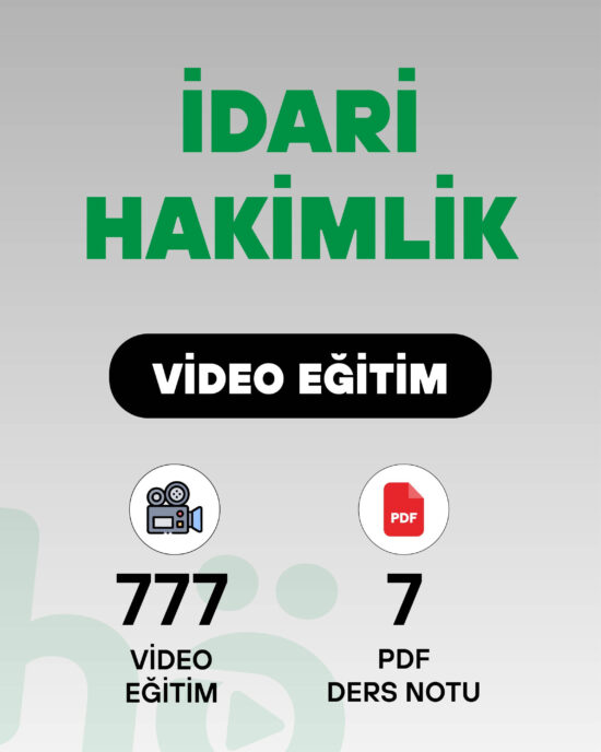 İdari Hakimlik | Video Eğitim