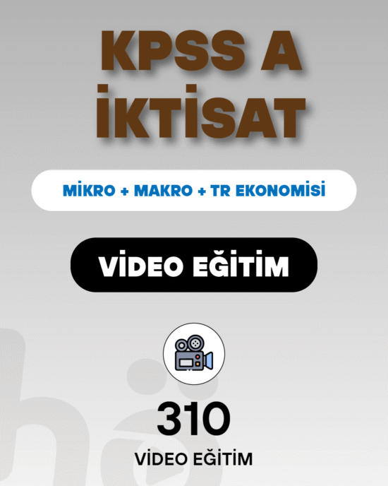 KPSS A İktisat | Video Eğitim Seti