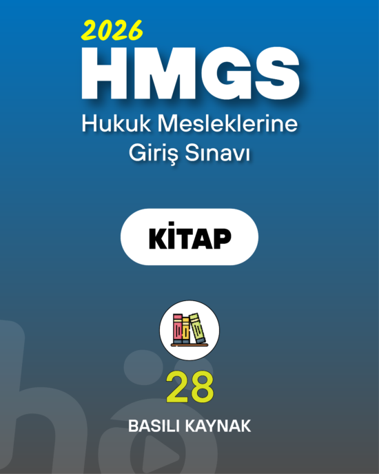 2026 Hukuk Mesleklerine Giriş Sınavı (HMGS) | Kitap Seti