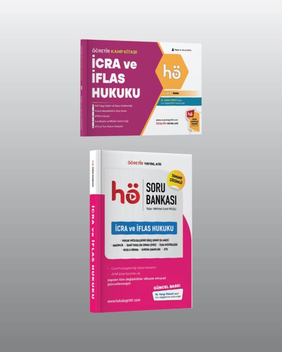 İcra ve İflas Hukuku Ders Notu Kitabı - İcra ve İflas Hukuku Soru Bankası Seti