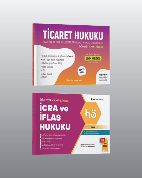 Ticaret Hukuku + İcra ve İflas Hukuku | Kamp Kitabı Seti