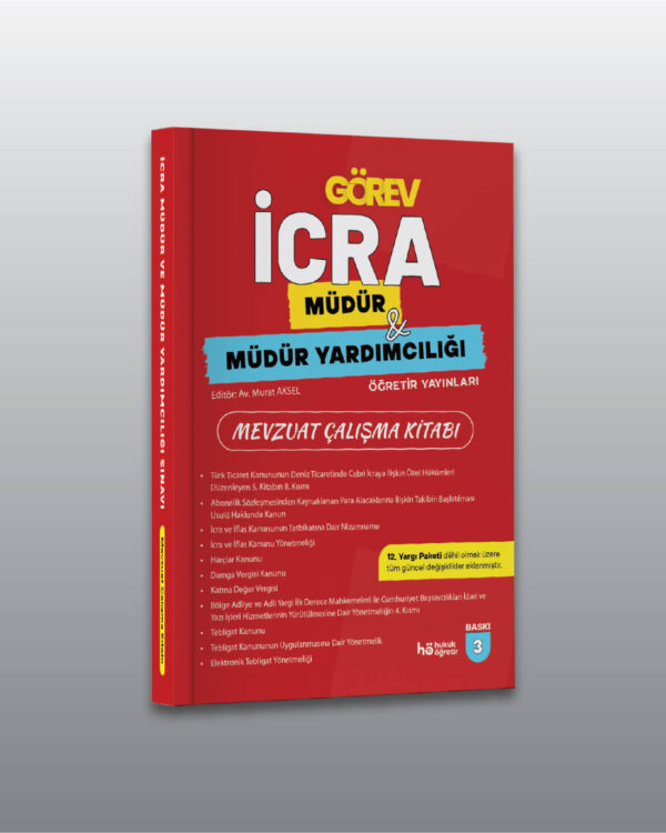 İcra Müdür ve Müdür Yardımcılığı Mevzuat Çalışma Kitabı