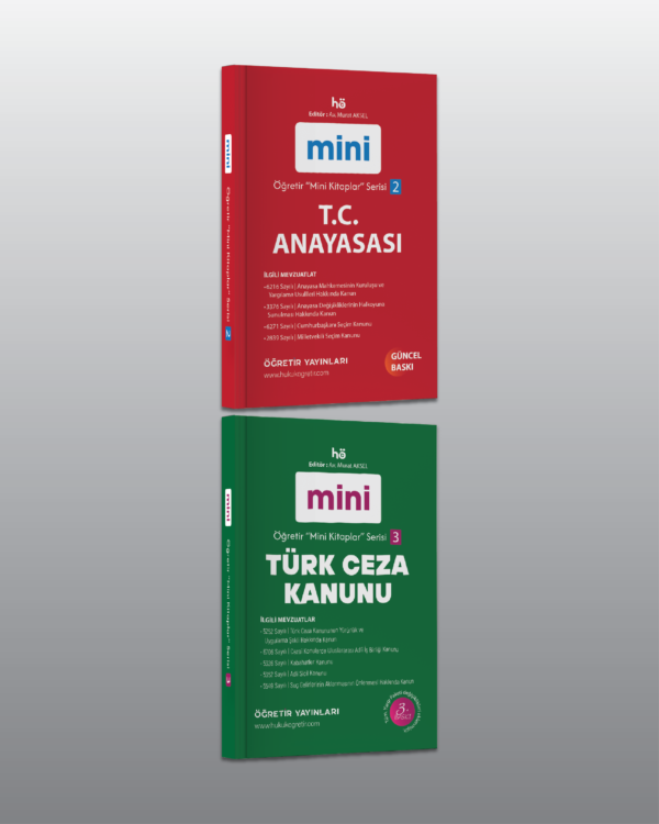 Anayasa - TCK Öğretir Mini Cep Kitapları Seti