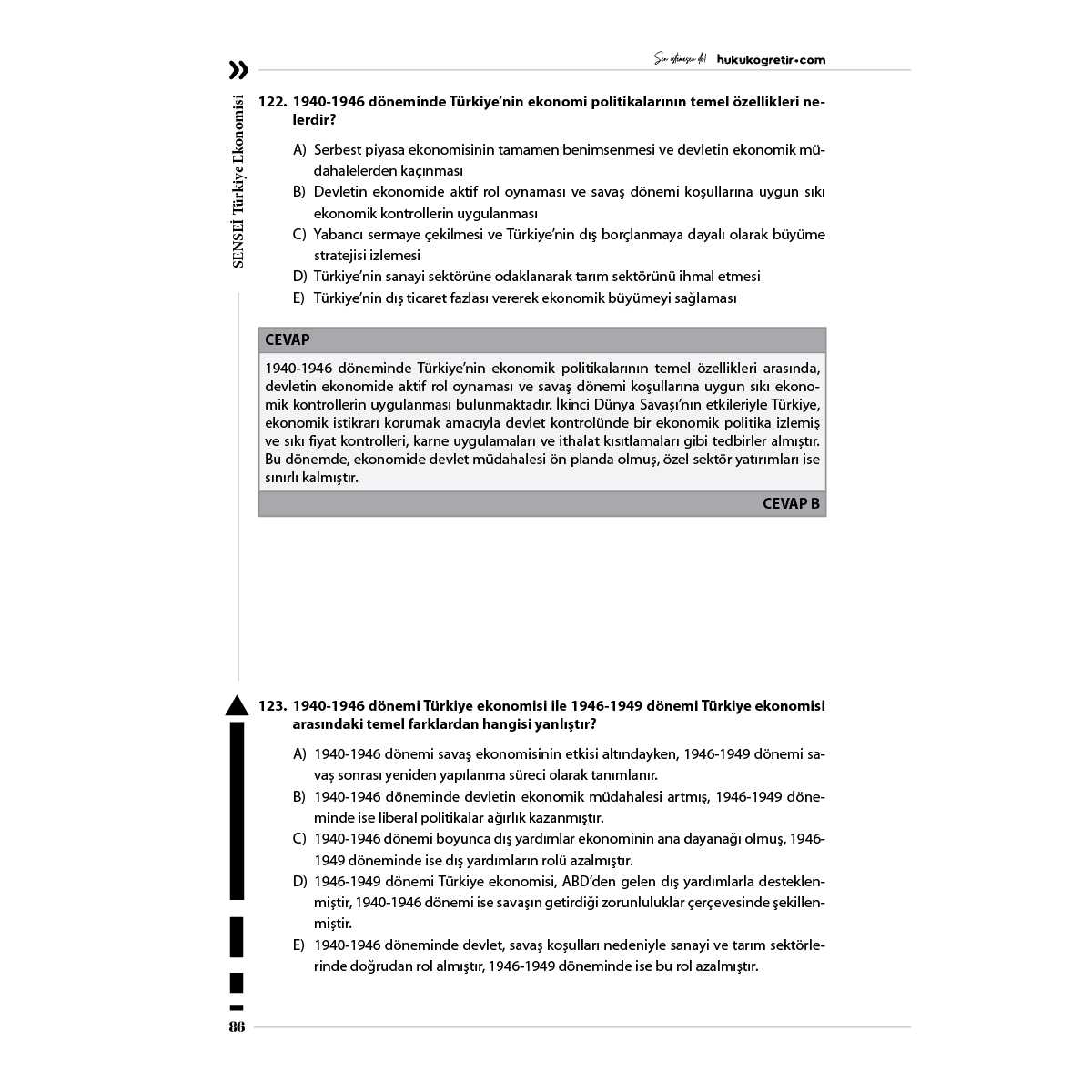 Türkiye Ekonomisi | Konu + Soru Kitap Seti - Görsel 11