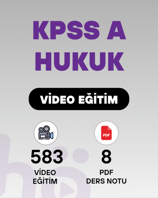 KPSS A Hukuk | Video Eğitim