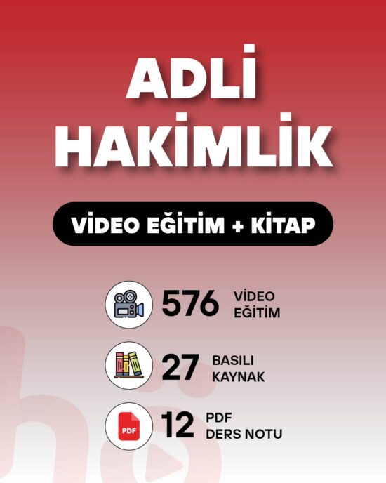 Adli Hakimlik Sınavı | Video Eğitim + Kitap Seti