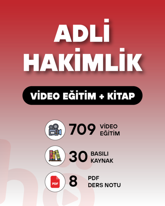 Adli Hakimlik Sınavı | Video Eğitim + Kitap Seti