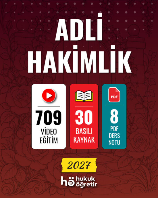 Adli Hakimlik Sınavı | Video Eğitim + Kitap Seti