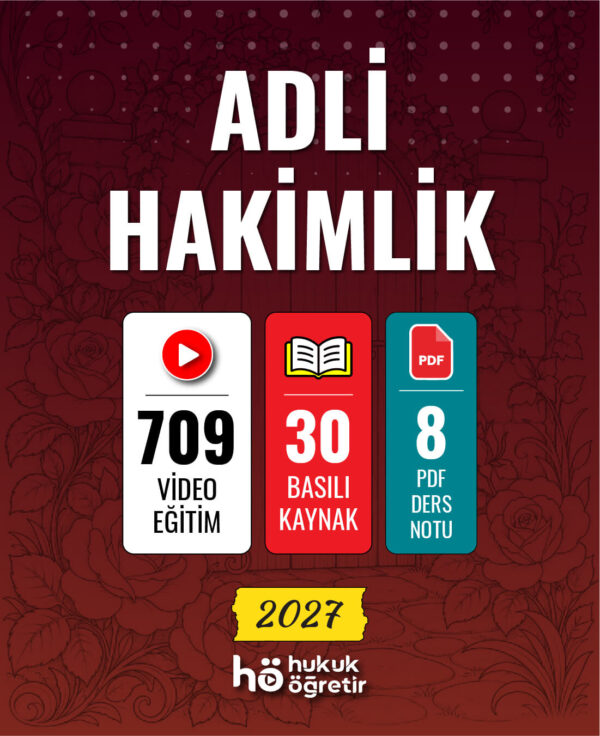 Adli Hakimlik Sınavı | Video Eğitim + Kitap Seti