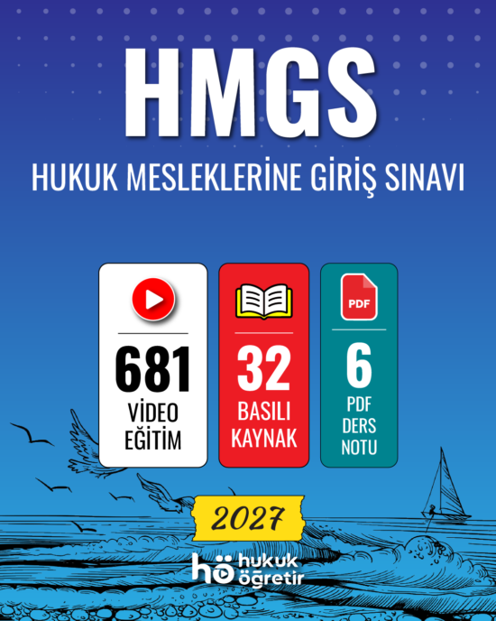 2027 Hukuk Mesleklerine Giriş Sınavı (HMGS) | Video Eğitim + Kitap Seti
