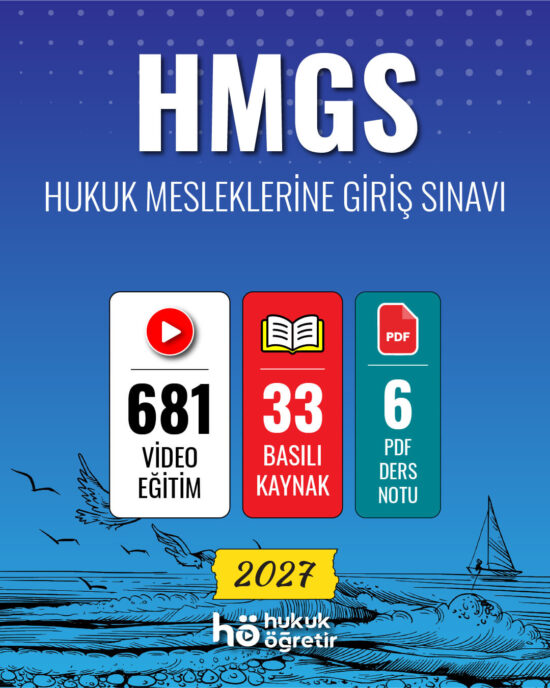 2027 Hukuk Mesleklerine Giriş Sınavı (HMGS) | Video Eğitim + Kitap‎ Seti