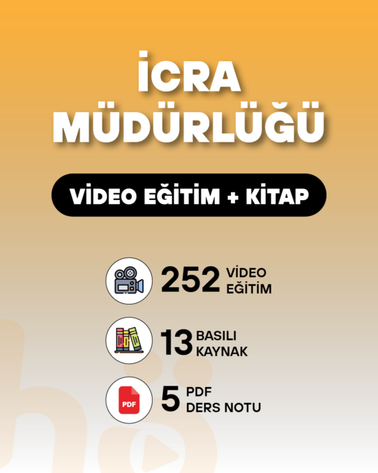 İcra Müdürlüğü | Video Eğitim + Kitap Seti