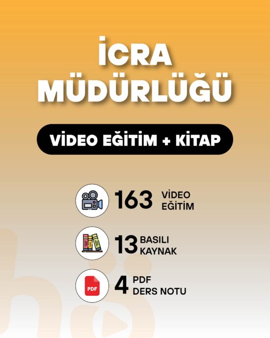 İcra Müdürlüğü | Video Eğitim + Kitap Seti