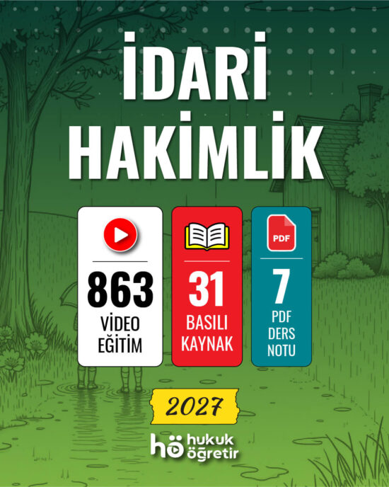 İdari Hakimlik Sınavı | Video Eğitim + Kitap Seti