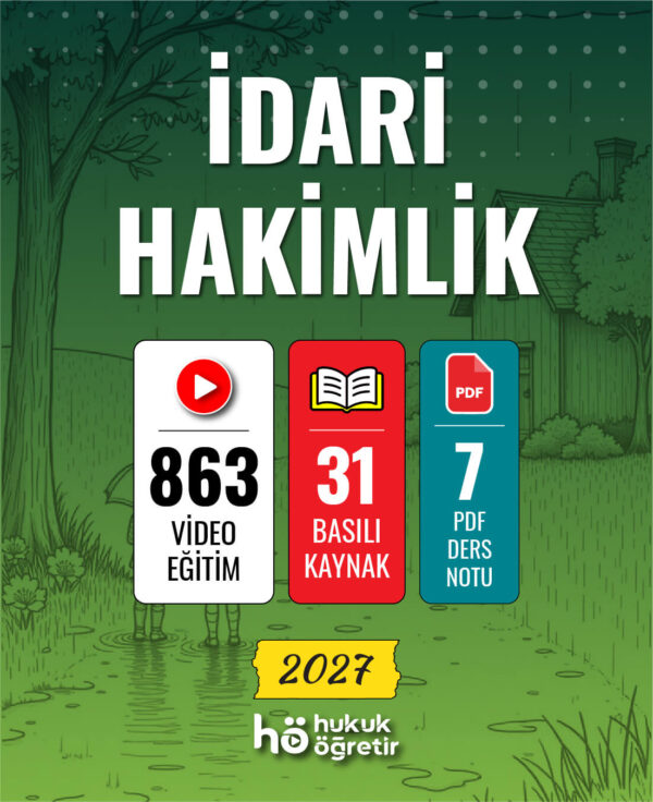 İdari Hakimlik Sınavı | Video Eğitim + Kitap Seti