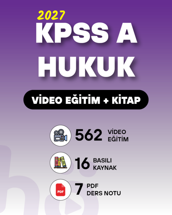 KPSS A Hukuk | Video Eğitim + Kitap Seti