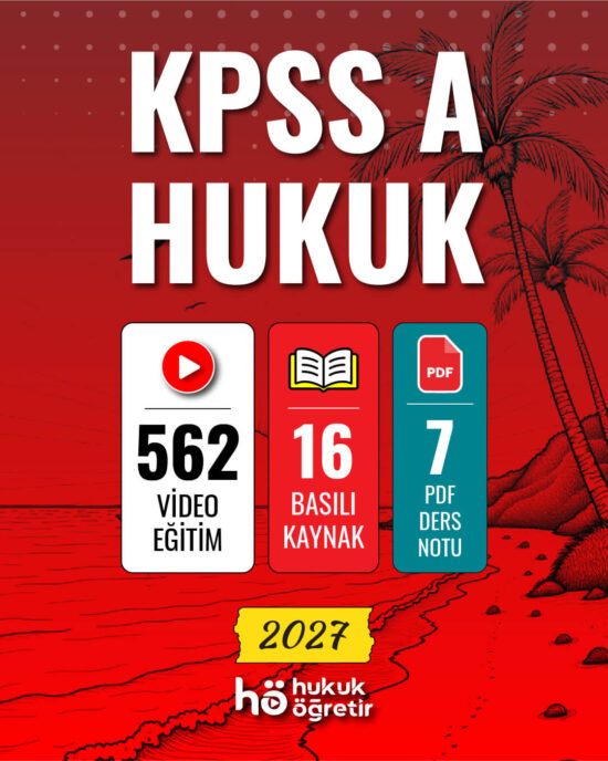 KPSS A Hukuk | Video Eğitim + Kitap Seti