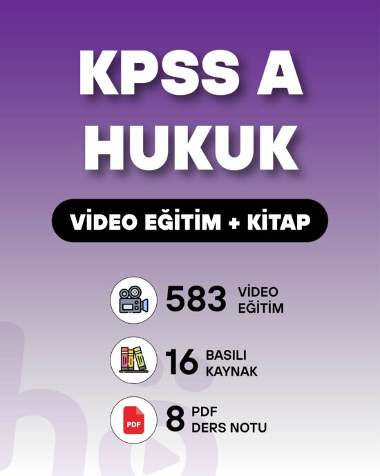 KPSS A Hukuk | Video Eğitim + Kitap Seti