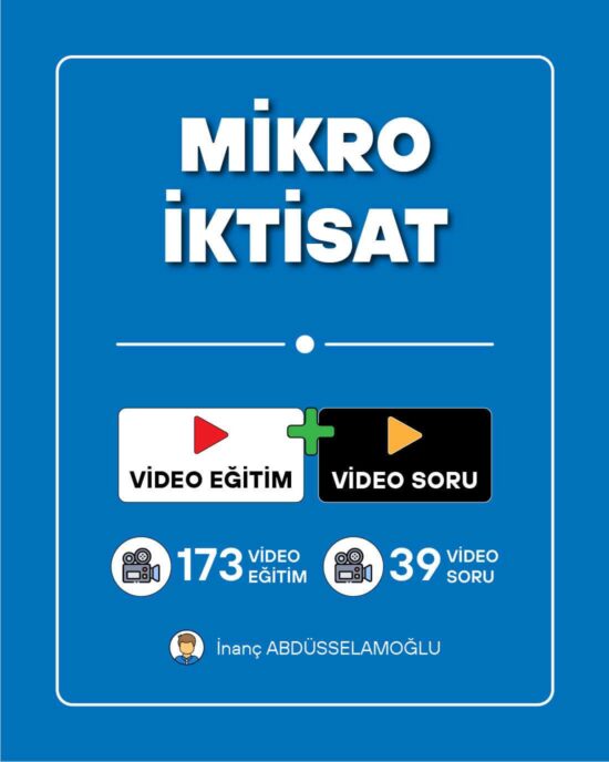 Mikro İktisat | Video Eğitim + Video Soru
