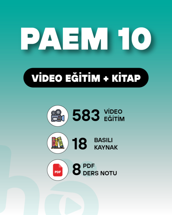 PAEM 10 - Komiser Yardımcılığı Sınavı | Video Eğitim + Kitap Seti
