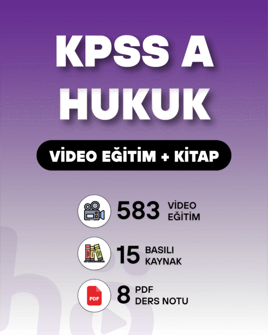 KPSS A Hukuk | Video Eğitim + Kitap Seti