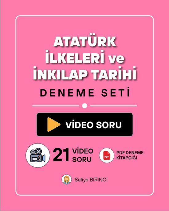 Atatürk İlkeleri ve İnkılap Tarihi Deneme | Çözümlü Videolar