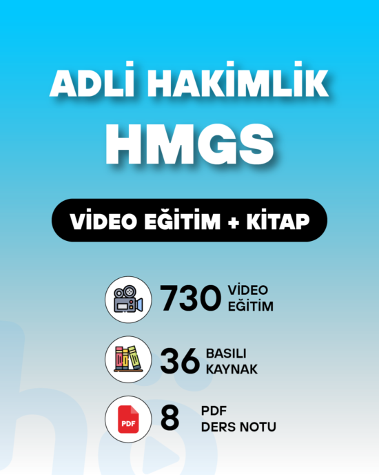 Adli Hakimlik + HMGS | Video Eğitim + Kitap Seti