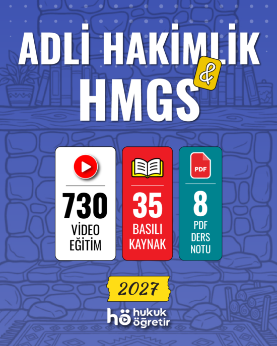Adli Hakimlik + HMGS | Video Eğitim + Kitap Seti