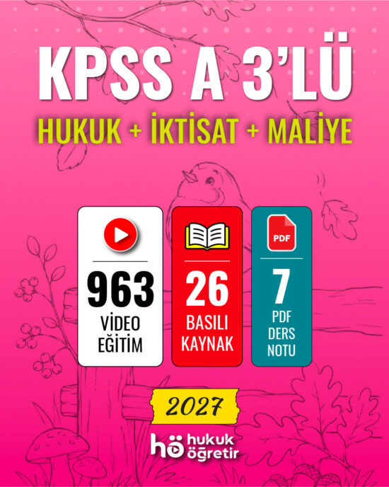 KPSS A 3'lü SET | Video Eğitim + Kitap Seti