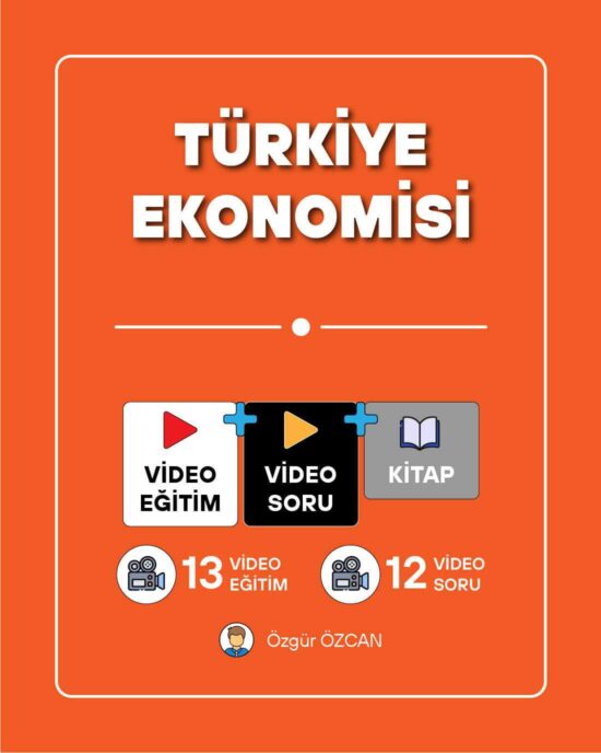 Türkiye Ekonomisi | Video Eğitim + Video Soru + Kitap
