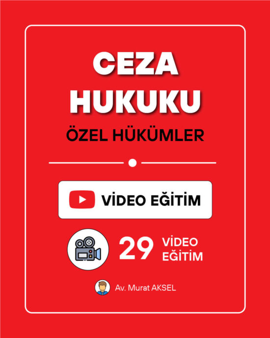 Ceza Hukuku Özel Hükümler | Video Eğitim
