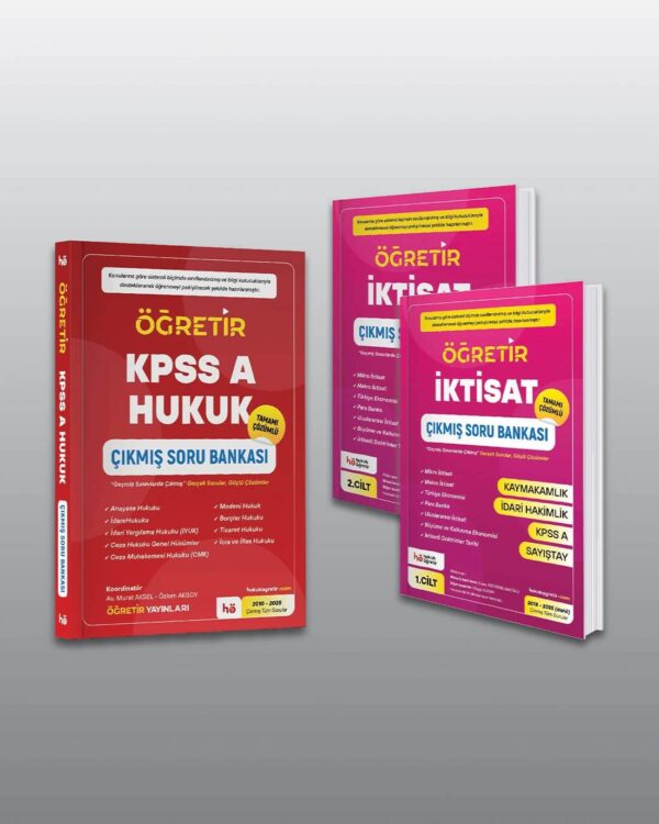 KPSS A Hukuk - İktisat Çıkmış Soru Bankası Seti
