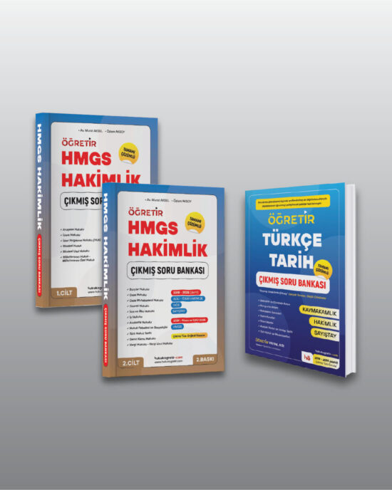 HMGS + Hakimlik + Türkçe - Tarih  | Çıkmış Soru Bankası Seti