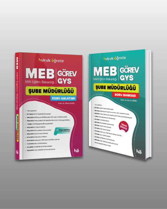 MEB Görev GYS 2026 - Şube Müdürlüğü Görevde Yükselme - Konu Anlatım ve Soru Bankası Seti