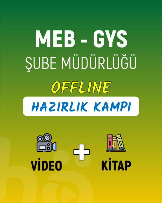 MEB – GYS Şube Müdürlüğü – Online Hazırlık Kampı + Kitap