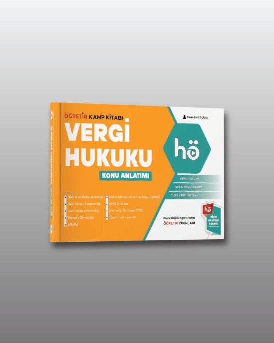 Vergi Hukuku | Konu Anlatımlı Kamp Kitabı
