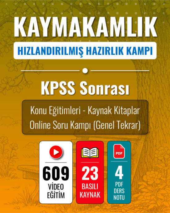 2026 KAYMAKAMLIK | HIZLANDIRILMIŞ HAZIRLIK KAMPI