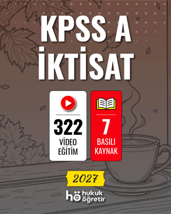 KPSS A İktisat Video Eğitim + Kitap Seti